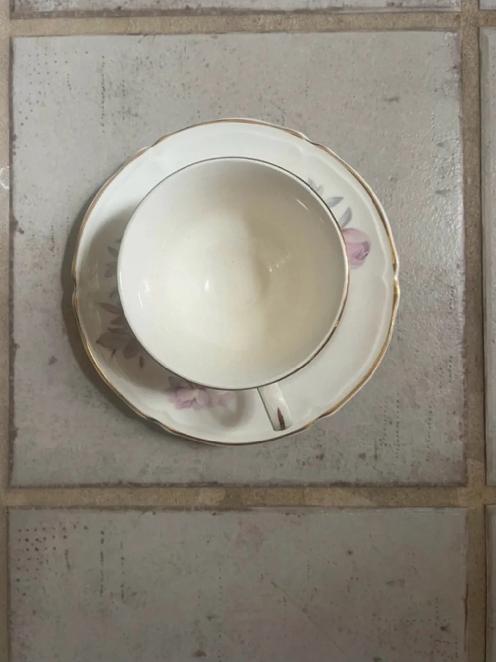 Vintage Edwin M. Knowles China Teacup & Saucer